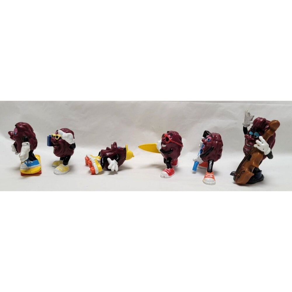 Lot of 6 Vintage California Raisins PVC Figurines Musical Sporty Themes - Lot B - Picture 3 of 7